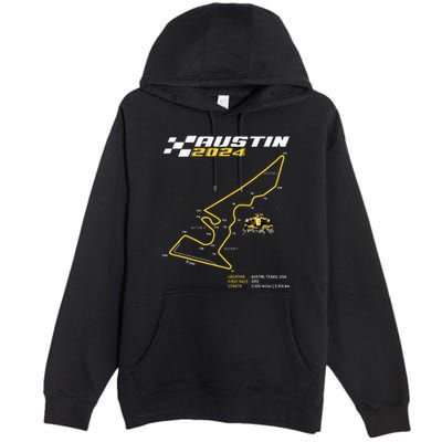 Race Track In Austin Formula Racing Circuits Sport Premium Pullover Hoodie