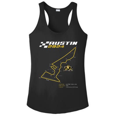 Race Track In Austin Formula Racing Circuits Sport Ladies PosiCharge Competitor Racerback Tank