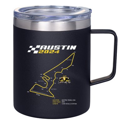 Race Track In Austin Formula Racing Circuits Sport 12oz Stainless Steel Coffee Mug