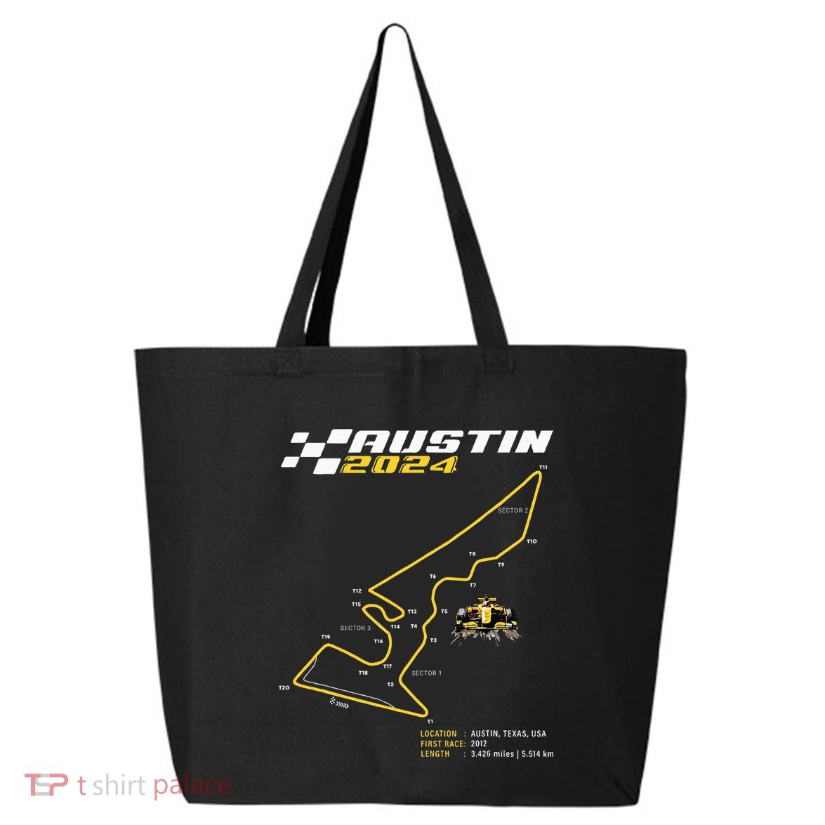 Race Track In Austin Formula Racing Circuits Sport 25L Jumbo Tote