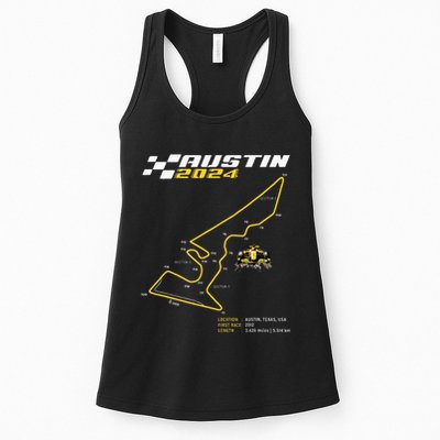 Race Track In Austin Formula Racing Circuits Sport Womens Tank Top