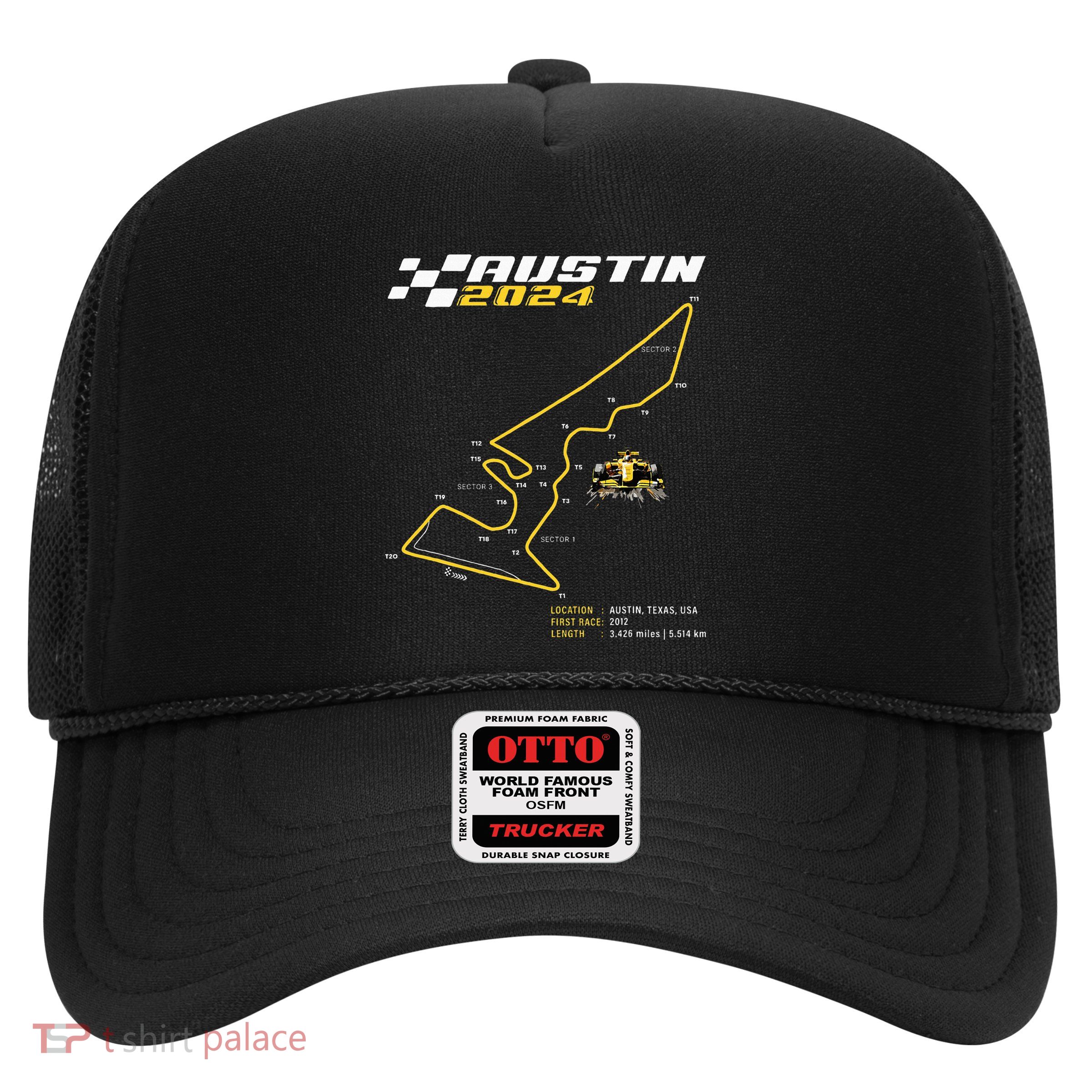 Race Track In Austin Formula Racing Circuits Sport Trucker Hat