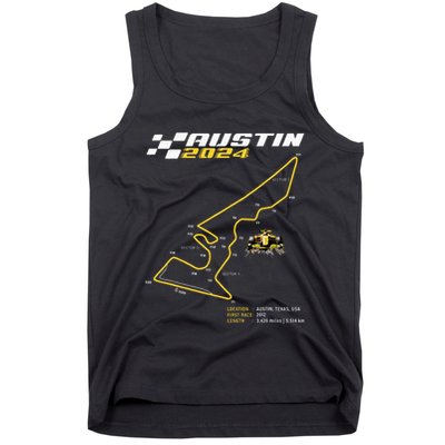 Race Track In Austin Formula Racing Circuits Sport Tank Top
