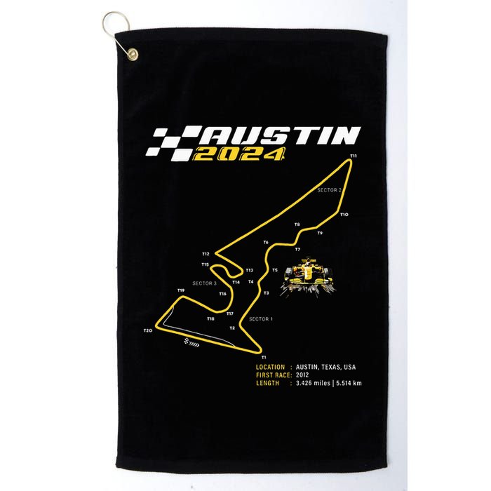 Race Track In Austin Formula Racing Circuits Sport Golf Towel