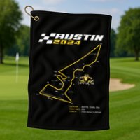 Race Track In Austin Formula Racing Circuits Sport Golf Towel