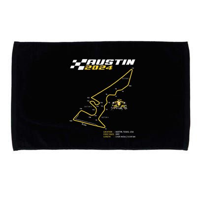 Race Track In Austin Formula Racing Circuits Sport Microfiber Hand Towel