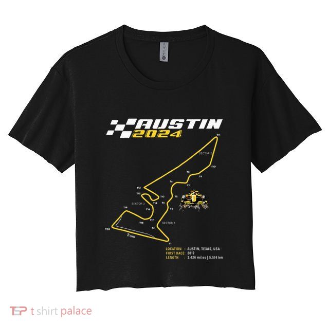 Race Track In Austin Formula Racing Circuits Sport Crop Top