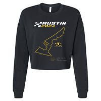 Race Track In Austin Formula Racing Circuits Sport Cropped Pullover Crew