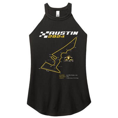 Race Track In Austin Formula Racing Circuits Sport Women’s Perfect Tri Rocker Tank