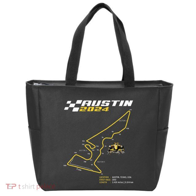 Race Track In Austin Formula Racing Circuits Sport Zip Tote Bag