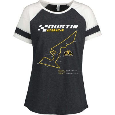 Race Track In Austin Formula Racing Circuits Sport Enza Ladies Jersey Colorblock Tee