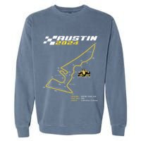 Race Track In Austin Formula Racing Circuits Sport Garment-Dyed Sweatshirt