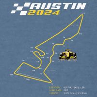 Race Track In Austin Formula Racing Circuits Sport Garment-Dyed Sweatshirt