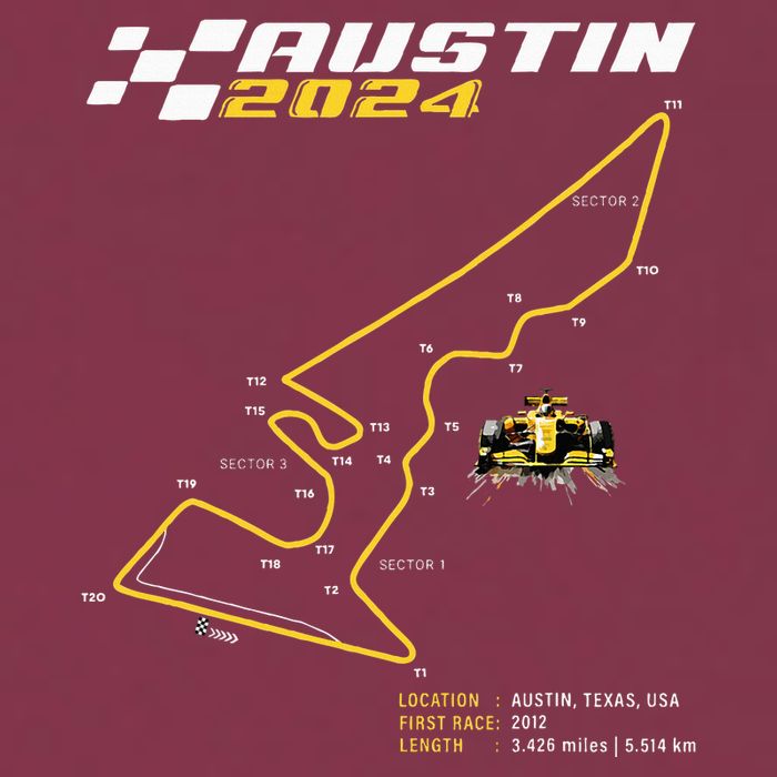 Race Track In Austin Formula Racing Circuits Sport 16oz Travel Tumbler