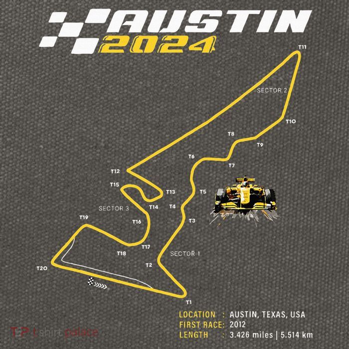 Race Track In Austin Formula Racing Circuits Sport Cotton Canvas Backpack