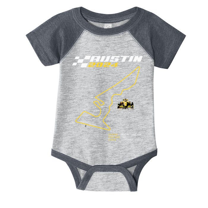 Race Track In Austin Formula Racing Circuits Sport Infant Baby Jersey Bodysuit