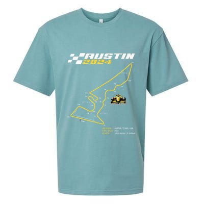 Race Track In Austin Formula Racing Circuits Sport Sueded Cloud Jersey T-Shirt