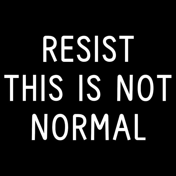 Resist This Is Not Normal Cropped Pullover Crew