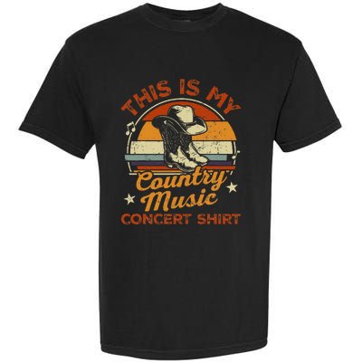 Retro This Is My Concert Country Music Lover Garment-Dyed Heavyweight T-Shirt