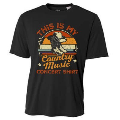 Retro This Is My Concert Country Music Lover Cooling Performance Crew T-Shirt