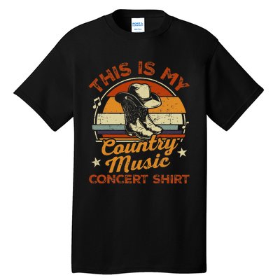 Retro This Is My Concert Country Music Lover Tall T-Shirt