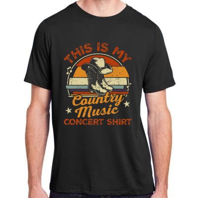 Retro This Is My Concert Country Music Lover Adult ChromaSoft Performance T-Shirt