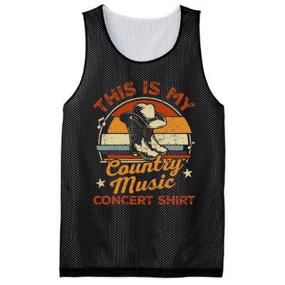 Retro This Is My Concert Country Music Lover Mesh Reversible Basketball Jersey Tank