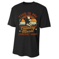 Retro This Is My Concert Country Music Lover Performance Sprint T-Shirt