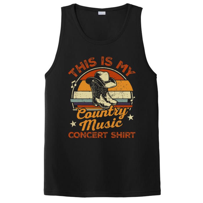 Retro This Is My Concert Country Music Lover PosiCharge Competitor Tank