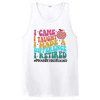 Retired Teacher I Came I Taught I Loved I Retired PosiCharge Competitor Tank