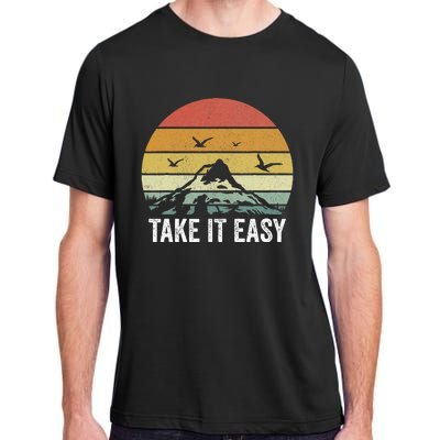 Retro Take It Easy Vintage Outdoors Camping Adult ChromaSoft Performance T-Shirt