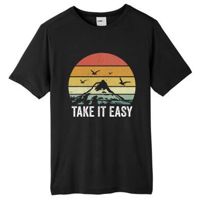 Retro Take It Easy Vintage Outdoors Camping Tall Fusion ChromaSoft Performance T-Shirt