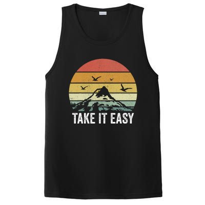 Retro Take It Easy Vintage Outdoors Camping PosiCharge Competitor Tank