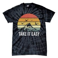 Retro Take It Easy Vintage Outdoors Camping Tie-Dye T-Shirt