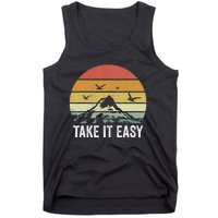 Retro Take It Easy Vintage Outdoors Camping Tank Top