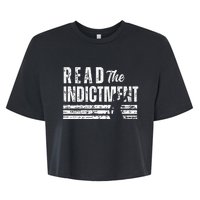 Read The Indictment Donald Trump Indictment AntiTrump Bella+Canvas Jersey Crop Tee