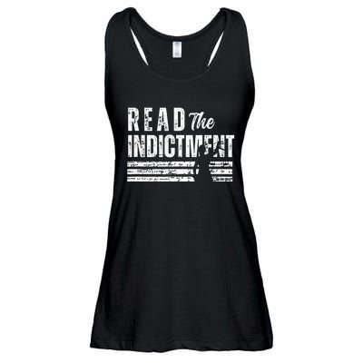 Read The Indictment Donald Trump Indictment AntiTrump Ladies Essential Flowy Tank