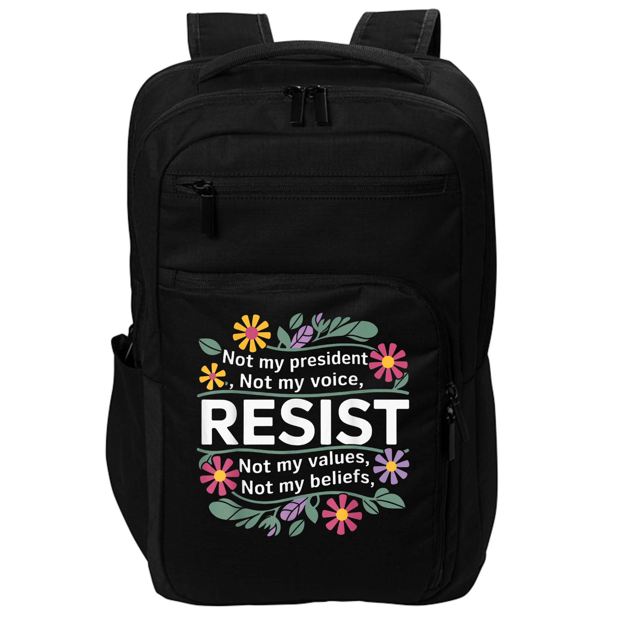 RESIST THIS IS NOT NORMAL ANTI TRUMP  Impact Tech Backpack