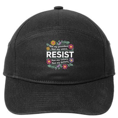 RESIST THIS IS NOT NORMAL ANTI TRUMP  7-Panel Snapback Hat