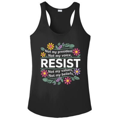 RESIST THIS IS NOT NORMAL ANTI TRUMP  Ladies PosiCharge Competitor Racerback Tank