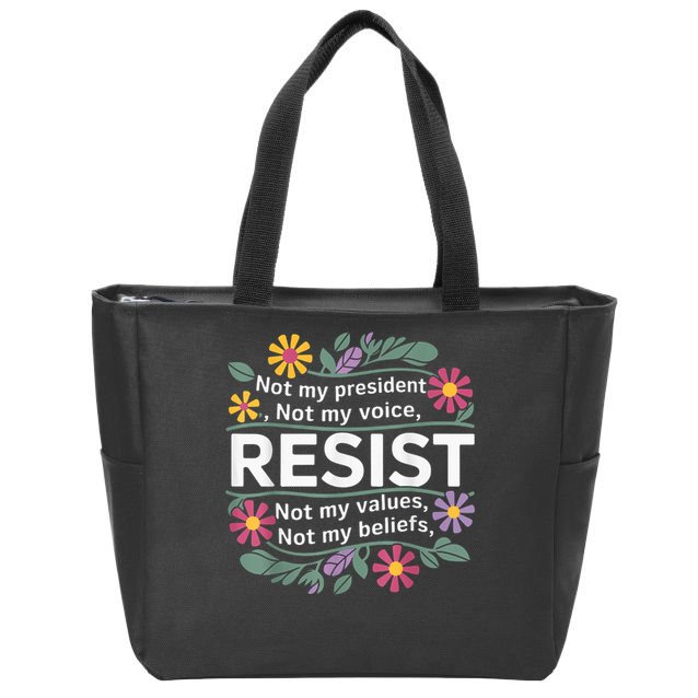 RESIST THIS IS NOT NORMAL ANTI TRUMP  Zip Tote Bag