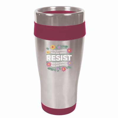 RESIST THIS IS NOT NORMAL ANTI TRUMP  16oz Travel Tumbler