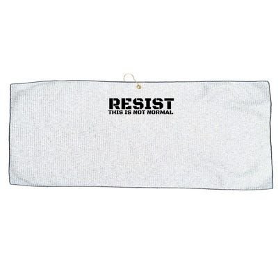 RESIST THIS IS NOT NORMAL ANTI TRUMP  Large Microfiber Waffle Golf Towel
