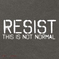 RESIST THIS IS NOT NORMAL ANTI TRUMP  Cotton Canvas Backpack