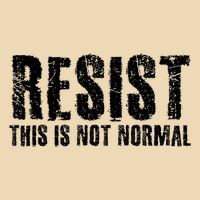 RESIST THIS IS NOT NORMAL ANTI TRUMP  Drawstring Bag