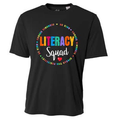 Reading Teacher Interventionist Specialist Literacy Coach Cooling Performance Crew T-Shirt