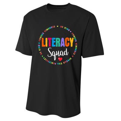 Reading Teacher Interventionist Specialist Literacy Coach Performance Sprint T-Shirt