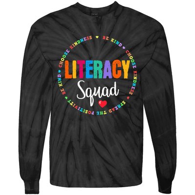 Reading Teacher Interventionist Specialist Literacy Coach Tie-Dye Long Sleeve Shirt