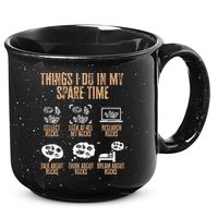 Rockhound Things I Do In My Spare Time Rock Collecting 15oz Campfire Ceramic Mug