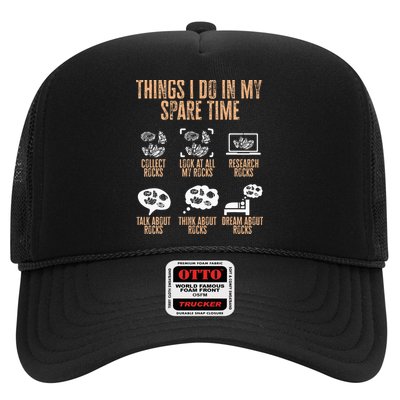 Rockhound Things I Do In My Spare Time Rock Collecting Trucker Hat